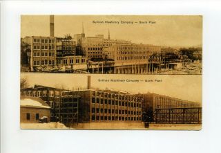Claremont Nh 1909 Antique Postcard,  Sullivan Machinery Co,  Multi View,  Snow