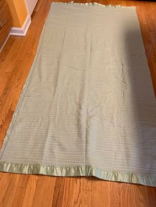 Vintage 100 Acrylic Thermal Blanket JCPenney USA Sage 94x90 Queen 6