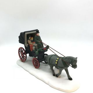 Dept 56 Heritage Village Dickens Central Park Carriage Christmas Accessory 3