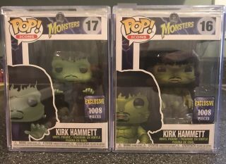 Funko Pop Kirk Hammett Rom Limited Edition Monsters 1008 Piece 2 Piece Set