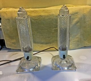 Art Deco Table Lamps,  2 Pairs