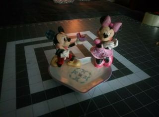 Disney Traditions By Jim Shore - Mickey Proposing To Minnie Ring Dish