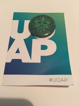 Uoap Universal Orlando Passholder Pin Button Harry Potter Hagrid Green Man Hp