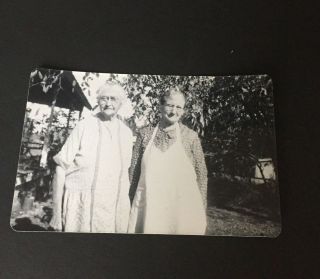 Vintage Black & White Photo Of Two Old Women Farmers