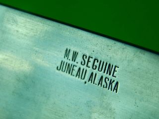 US Custom Handmade Merle MW Seguine Juneau Alaska Bowie Hunting Fighting Knife 3