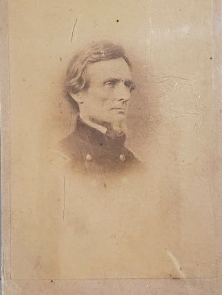 Civil War Era Cdv Photo Of Jefferson Davis President Of The Confederacy