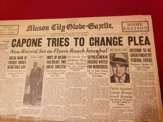 Public Enemy Newspaper Al Capone And Pretty Boy Floyd 2