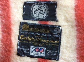 Early’s Of Witney England Commemorate Usa Bicentennial 100 Wool Blanket