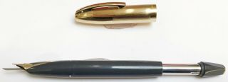 Sheaffer • Pen For Men V • Gray/gold • 14kt.  Xf/f Nib • Fountain Pen