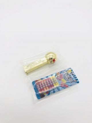 Zuru 5 Surprise Mini Brands Metallic Pez Candy Pack With Gold Dispenser
