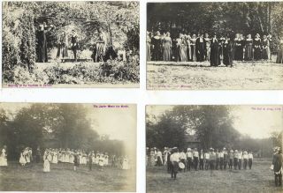 DEERFIELD MA,  18 Real Photo Postcards depicting Bloody Brook Massacre 3