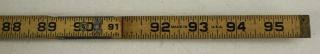 Vintage Measurement LUFKIN EXTENSION Folding Ruler Wood & Metal X48 Red End 3