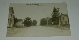 Vintage Rppc Main St W Leipsic Ohio 1900 