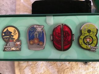 2008 Beijing Olympics Manulife Pin Set Of 4 Olympic Pin Rare