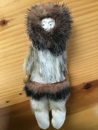 7” Antler Bone Doll Inuit Eskimo 2