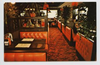 Roadside Postcard - Baldwin,  Wi - 70s Interior Walkers A & W Restaurant Drive In