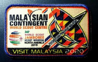 24th 2019 World Scout Jamboree Wsj Official Malaysian Contingent Badge Patch