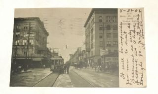 Main St.  North From Texas Ave.  Houston Tx 1906 Udb