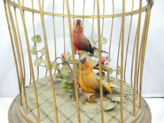 4 AUTOMATON SINGING BIRD CAGES ALL FOR ONE MONEY 11