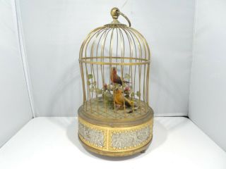 4 AUTOMATON SINGING BIRD CAGES ALL FOR ONE MONEY 6