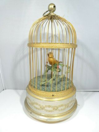 4 AUTOMATON SINGING BIRD CAGES ALL FOR ONE MONEY 8