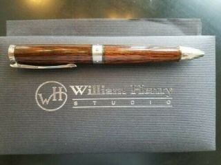 William Henry Studio Chablis 1206 Pen,  Cocobolo Wood Barrel,  Pre - Owned