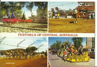 Australia Postcard - Festivals Of Central Australia,  Northern Territory