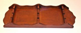 Vintage Wooden Wall 9 Spoon Rack 17.  5 