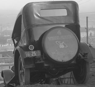 BOYS & RICKENBACKER AUTO - 4 WHEEL BRAKES NOB HILL,  SAN FRANCISCO 1923 Negative 4