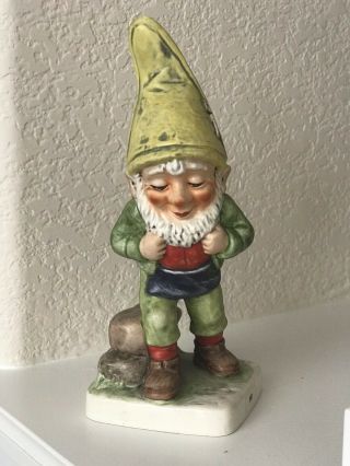GOEBEL CO BOY GNOME “Sid the Vintner” statue figure 1982 - 7 3/4” Tall 3
