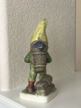 GOEBEL CO BOY GNOME “Sid the Vintner” statue figure 1982 - 7 3/4” Tall 5