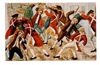 Battle Of Golden Hill Postcard York City From Oil Painting Eleanor Gay Lee