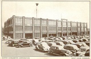 Missouri,  Mo,  St Louis,  Carter Carburetor Corporation Postcard