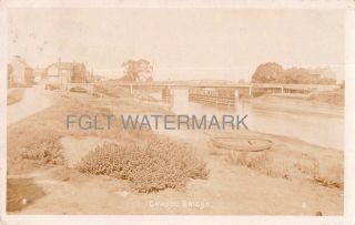 C1912 Real Photo Postcard Cawood Swing Bridge Over River Ouse Nr Selby Yorkshire