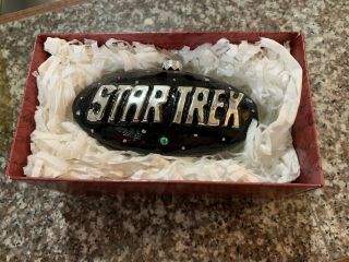 Star Trek U.  S.  S.  Enterprise Ncc - 1701 Blown Glass Ornament