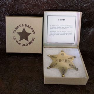 Sheriff Star Brass Badge