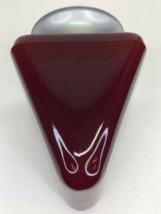 Vintage Exit Sign Ceiling Light Fixture Ruby Red Movie Theatre Double Sided 4