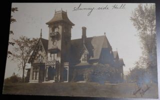 1906 Real Photo Postcard Sunnyside Hall,  Stanstead,  Quebec,  Canada