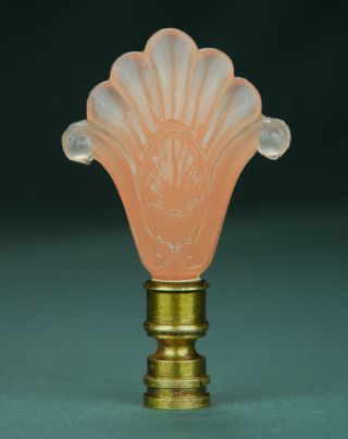 Vintage 1935 Pink Palmette Fanciful Aladdin Alacite Glass Lamp Finial