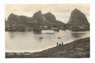 Traena,  Helgeland - Island Village - Old Norway Real Photo Postcard
