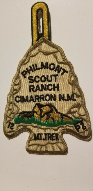 Philmont Mt.  Trek Arrow Patch Psr Bsa