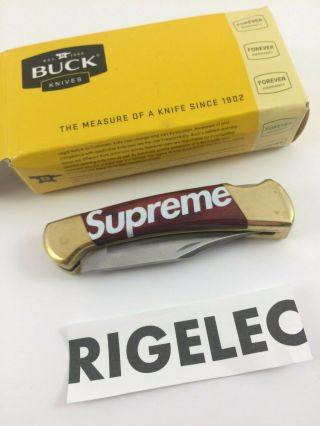 Supreme Buck Knife FW09 Box Logo RED RARE 2