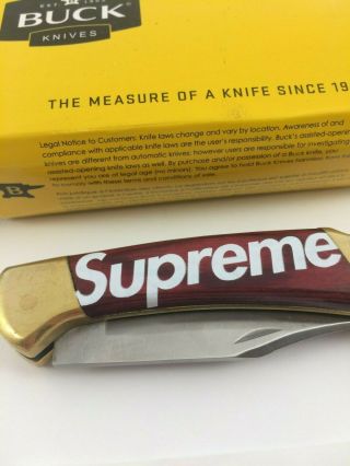 Supreme Buck Knife FW09 Box Logo RED RARE 3