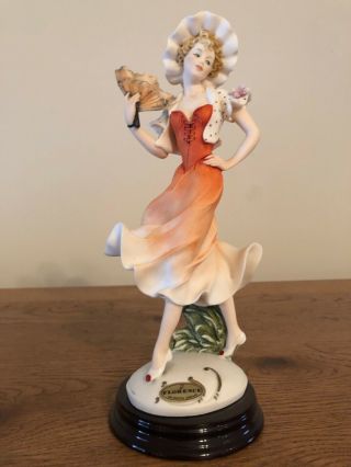 Giuseppe Armani Summer Melody 0318c Figurine Lady With Fan,  Includes Box