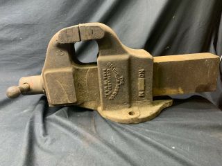 Vintage Columbian Bench Vise No.  505 M 5 " Wide Jaws.  Weighs 55 Lbs. ,  \ -
