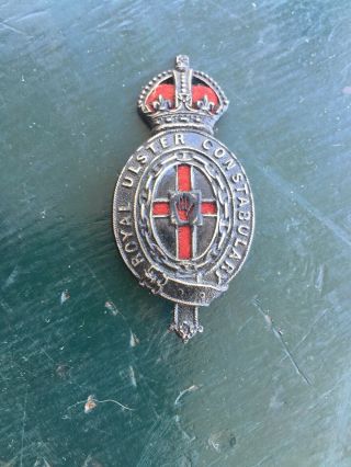 Rare Royal Transitional Ulster Constabulary Cap Badge.