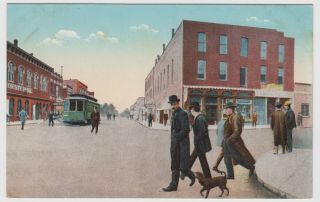 C1916 Reno Nevada Second St.  Looking West Vintage Postcard