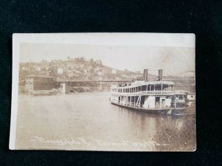 Vintage Real Photo Postcard Monongahela R Fairmont West Virginia