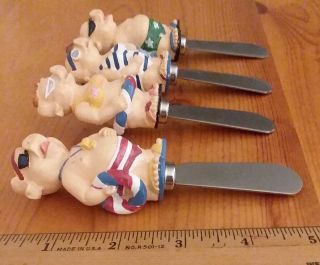 Pigs in Bathing Suits Collectible Butter or Pate Knives 8