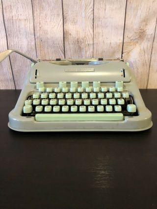 1965 HERMES 3000 Typewriter with Premium Fabric - Lined Case,  brushes and manuals 4